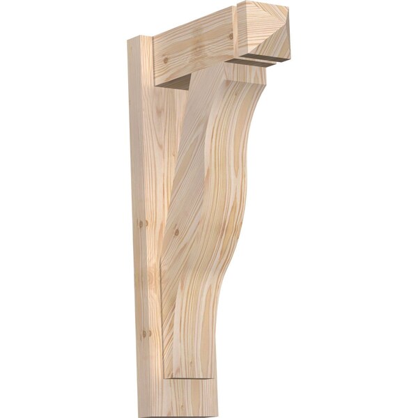 Ekena Millwork Funston Arts & Crafts Smooth Outlooker, Douglas Fir, 5 1/2"W x 14"D x 26"H OUT06X14X26FST03SDF - main